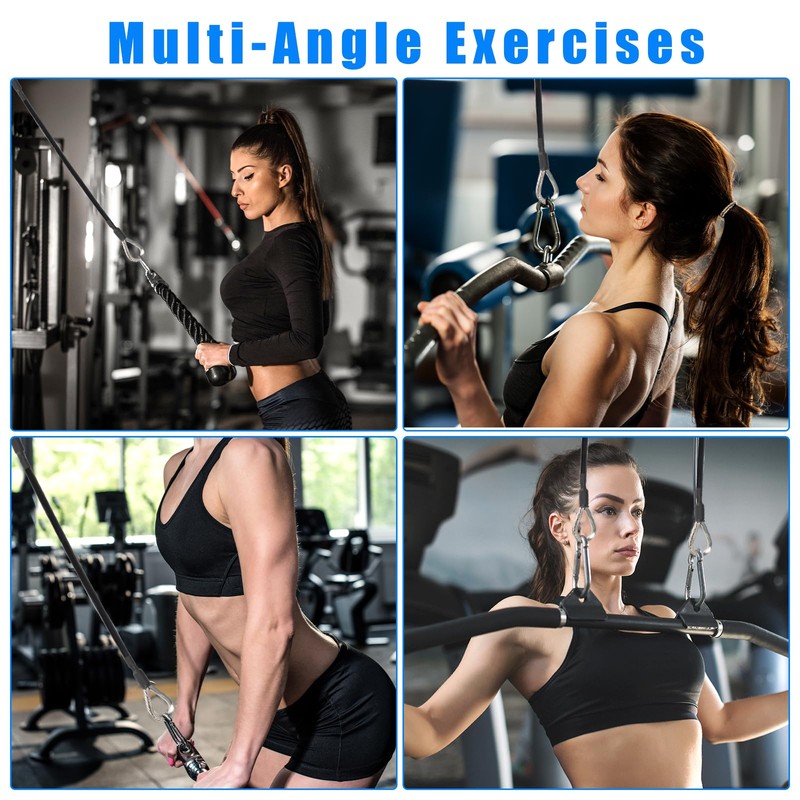 Maxqzin 2PCS 10" Gym Cable Extension Home Gym Extension Cables