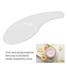 Cuchara para Mascarilla Facial, 50 Piezas Espátula para Crema Facial Forma Curva Lavable Reutilizable Cuchara Cosmética para Pegamento de Uñas Cucharas de Maquillaje Espátula Cosmé
