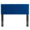 Modway MOD-6658-NAV Mercy Chevron Tufted Performance Velvet Twin Headboard, Navy