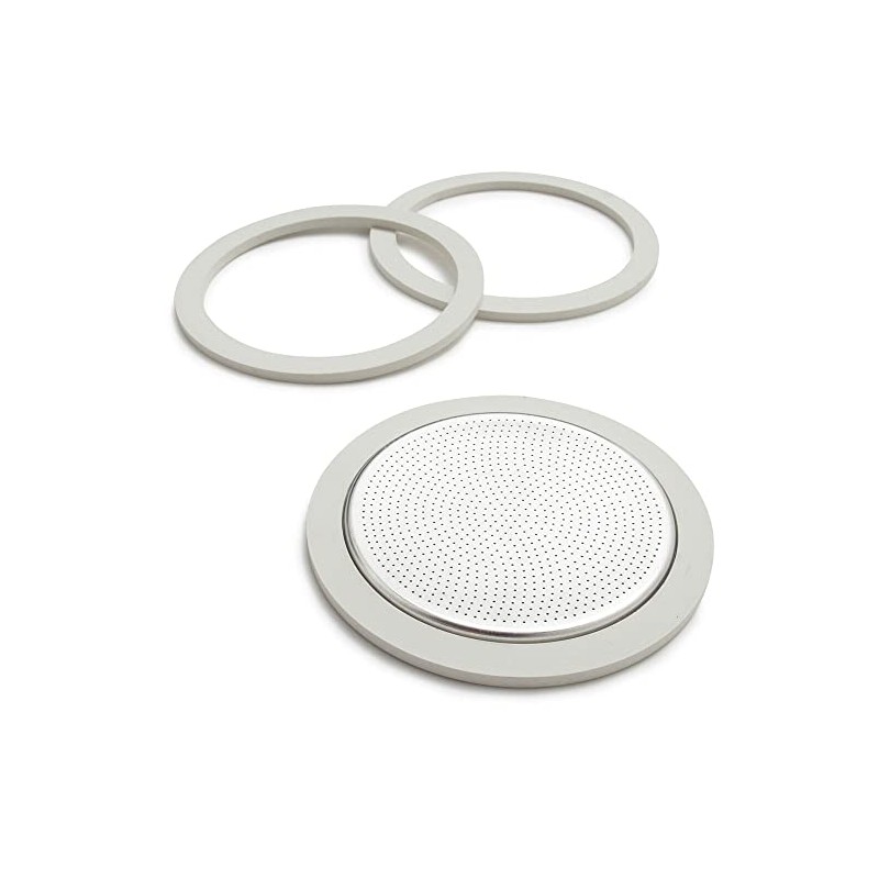 Bialetti Replacement Gaskets and Filter For 9 Cup Stovetop Espresso