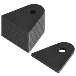 Fanmao 10 Pack Steel Shock Mount Tabs – Universal Weld-On Brackets for Automotive, Off-Road & Fabrication, 2-7/8" Height, 1/2" Bolt Hole, 3/16" Thick