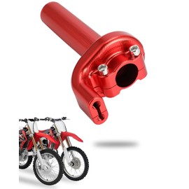 NACORE Motorcycle Throttle Tube CNC Assembly for CRF250R/250X/450X 2004-2014, CRF450R 2002-2014 Dirt Bike, RED
