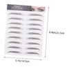 Gatuida 9 Sheets Eyebrow Stickers Realistic Temporary Eyebrow Transfer Stickers