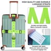 Jortmrd Pack of 4 Suitcase Straps with Combination Lock Suitcase
