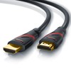 CSL- Ultra HD 4K HDMI Cable White/Red/Black V2 Black