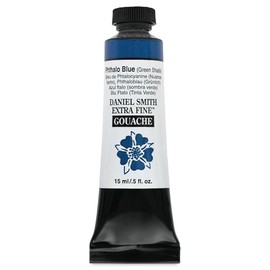 Daniel Smith Extra Fine Gouache - Phthalo Blue (Green Shade), 15 ml