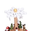 Wooden Music Box Snowflake Decor Wood Grain Texture Beautiful Sound