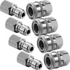 4 Sets NPT 3/8 Inch Stainless Steel Male and Female