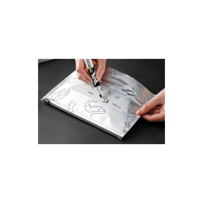 30PCS Reusable Aluminum Foil Sealable Storage Bags, Vacuum Zipper Pouches,