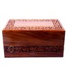 Hind Handicrafts Handmade & Handcrafted Rosewood Borders Engraving Wooden Cremation