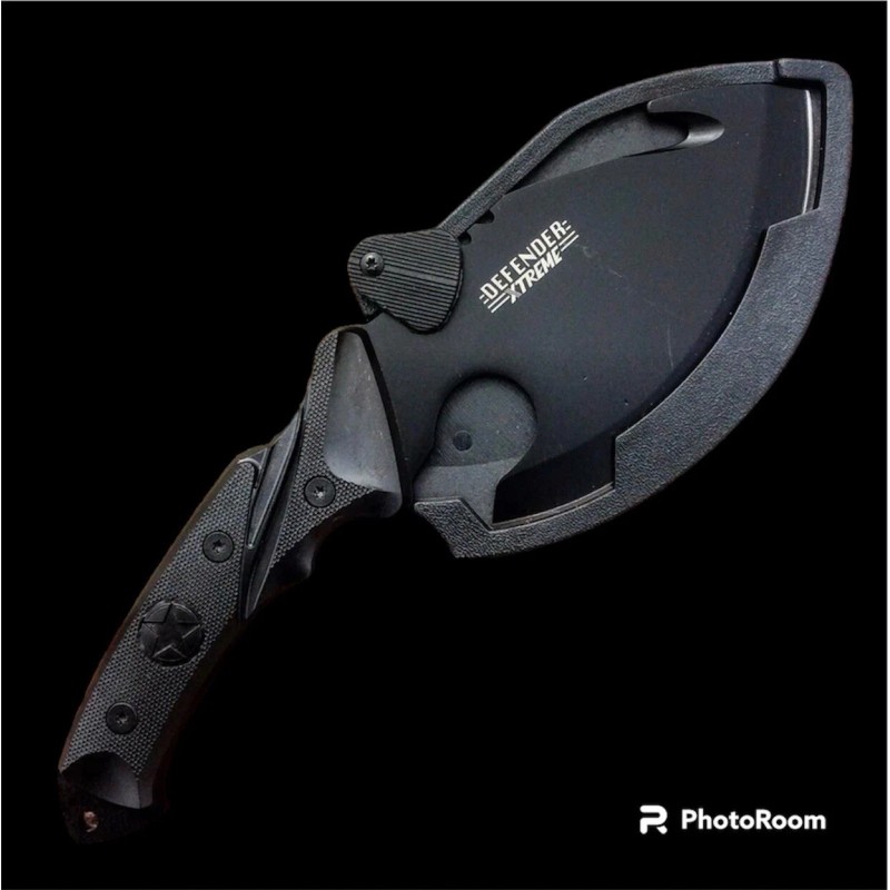 Defender Xtreme 10" FULL TANG Survival Hunting Gear Fixed Blade