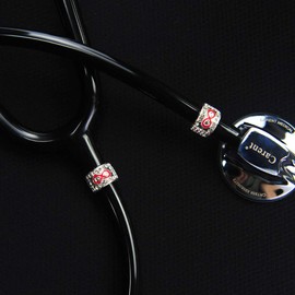 HEYGOO 2 Pack Infinity Stethoscope Charms, Stethoscope Id Name Tag