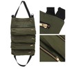 Car Back Seat Tool Storage Bag Canvas Garden Foldable Roll