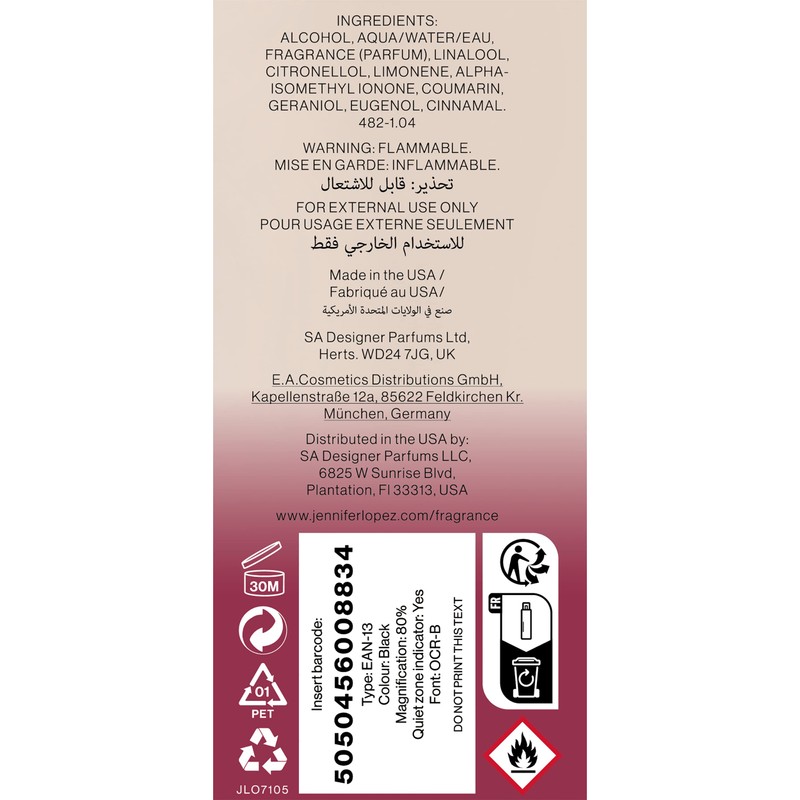 Jennifer Lopez Live Body Mist, 240ml (8fl oz) Duo Pack