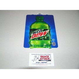 DIXIE NARCO 501E HVV & 276E SODA VENDING MACHINE "Dew" 20oz BOTTLE VEND LABEL