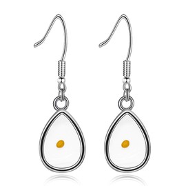 Uloveido Mustard Seed Earrings Mountain Religious Jewelry Charm Inspirational Gift for Christian Women Y582 (Teardrop)