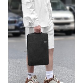 Banero 15.6/16.1-inch Portable Monitor Case with Acessories Storage, Portable Monitor Sleeve for Most 15.6/16.1" Portable Monitors, Compatible with KYY ARZOPA VILVA MNN ForHelp KEFEYA, (Black)