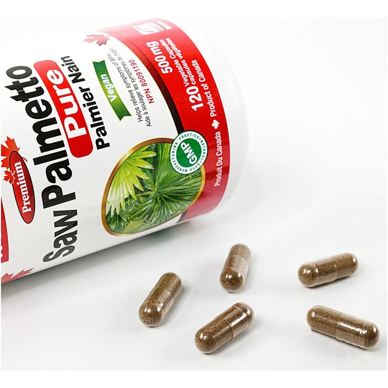 Nutridom Saw Palmetto 500mg Suplemento Próstata 120 Cápsulas