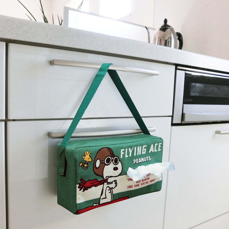 Peanuts Snoopy Flying Ace Tissue Case Hanging SN68