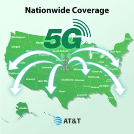 EIOTCLUB Data Only SIM Card - 25GB/30Day | USA Coverage, 5G/4G LTE SIM Card Works with Routers, WiFi Hotspots, Laptops, Tablets, Phone, 3-in-1 SIM (No Contract)