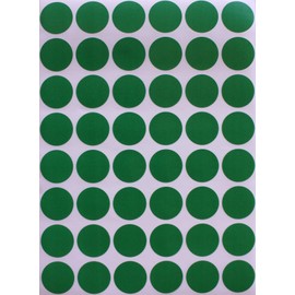 Royal Green Labels 17 mm Round Dots Stickers in Various Colours Size 1.7 cm Diameter