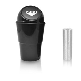 EcoNour Bote de basura para coche | Mini cubo de basura portátil para coche evita la dispersión de la basura | Pequeño y conveniente soporte a prueba de fugas con tapa para coches, hogar y oficina