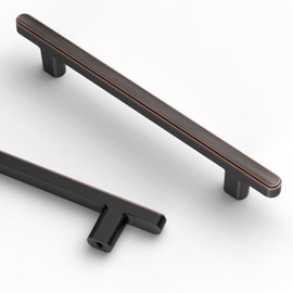 Asidrama 10 Pack 5 Inch(128mm) Oil Rubbed Bronze Kitchen Cabinet Handles, Cabinet Pulls Kitchen Cabinet Hardware for Cupboard Drawer Pulls