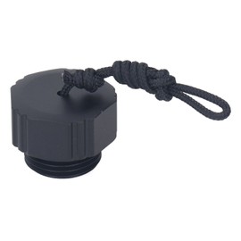 Scuba Diving Regulator Dust Cap Threaded Aluminum Alloy First Stage Din Scuba Tank Valve Dust Protector Cap Black