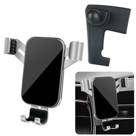 LUNQIN Car Phone Holder for Hyundai Tucson 2022 2023 2024 and Hyundai Santa Cruz 2022-2024 Auto Interior Accessories Best Cell Phones Mount Cellphone Mobile Cradle Charging Navigation GPS Screen Stand