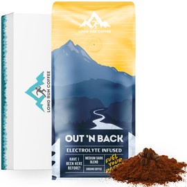 Long Run Coffee – Hydrating Coffee with Electrolytes – All Natrual Energy + Hydration + Recovery for Athletes – Stomach Friendly Electrolyte Coffee for Runners (1 lb, Medium-Dark Roast)