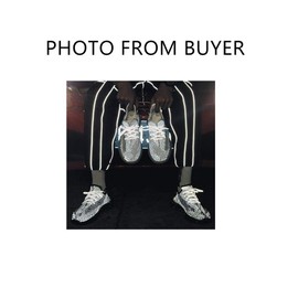 DECKER Round Reflective Shoelaces 2 Pairs 1 Pair White + 1 Pair Black 5/32” Thick Night Jog Running Safe for Men & Women (54"(137 cm))