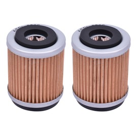 2pcs HF143 Oil Filter for Yamaha 5h0-13440-09-00 5h0-13440-00-00 for Bear Tra/cker 250 YFM250 YFM-250 1991-2004 YTM200 YTM225 YFM230 YFB250 3UH-E3440-00 5H0-13440-00