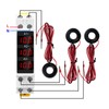 Digital 3 Phase DIN Rail Ammeter, LED Digital Display High