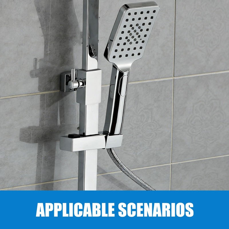 Handheld Shower Head Slider Holder for 18x30mm Rectangular Riser Rails