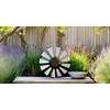 Nightclawing Rustic Metal Windmill Wall Decor, 36 x 36 inches,