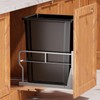 YJHome Pull Out Trash Can Under Cabinet with 31Qt 8Gal