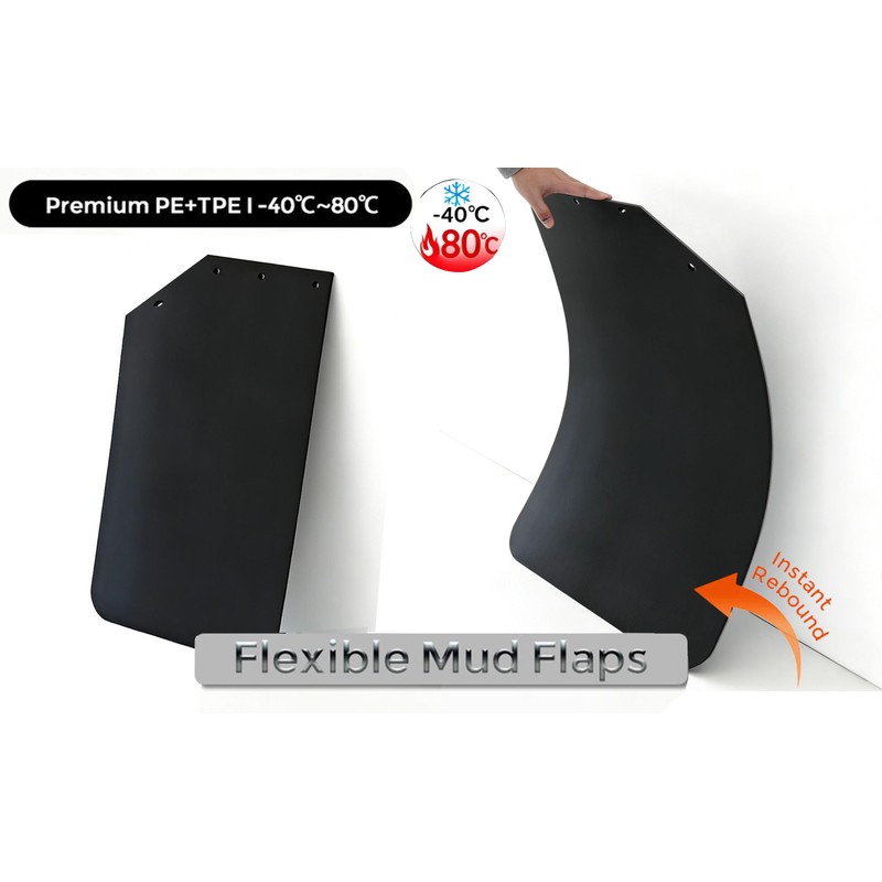 MIAOKUI 24" x 24" Angled Mud Flaps for Semi Trucks