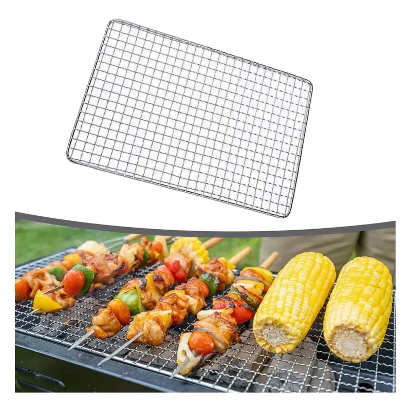 3pcs Rejilla De Hierro Para A Sador Parrilla Malla Bbq