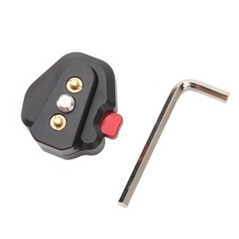 Mini Quick Release Base Plate Aluminum Alloy Quick Release Plate with 1/4 Inch Screw for Cameras Monitors Camera Cages Lamps