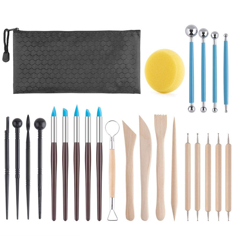 Luney Clay Tools Kit, 25 PCS Ceramics Polymer Clay Sculpting