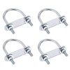 TA-VIGOR 4 sets M6 Round U-Bolts, 42mm Inner Width 70mm