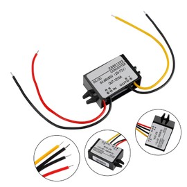 Topteng Waterproof DC-DC Converter 60V Step Down to 12V Car Power Supply Module 3A
