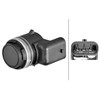 HELLA 6PX 358 270-431 Sensor, Parking Aid - 3-Pin -