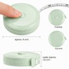 2 Piezas Cinta Métrica Portátil, Cinta Métrica Corporal Suave Retráctil