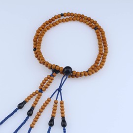 beirunde Orange Wood Beads Japanese Soka Gakkai SGI Juzu Nichiren Buddhism Prayer Beads