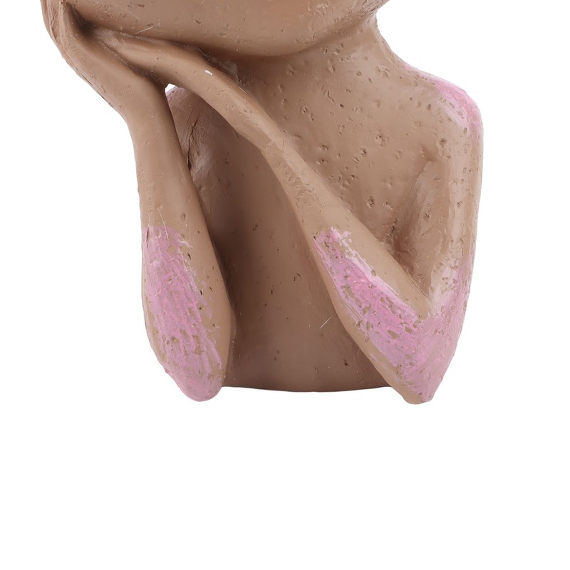 Girl Head Flowerpot Resin Face Planter Succulent Flowerpot Decoration for