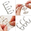 10 Pieces 3 Ring Metal Loose Leaf Binders Book Rings