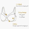 DELIMIRA Women's Plus Size Bra Full Coverage T Shirt Lightly