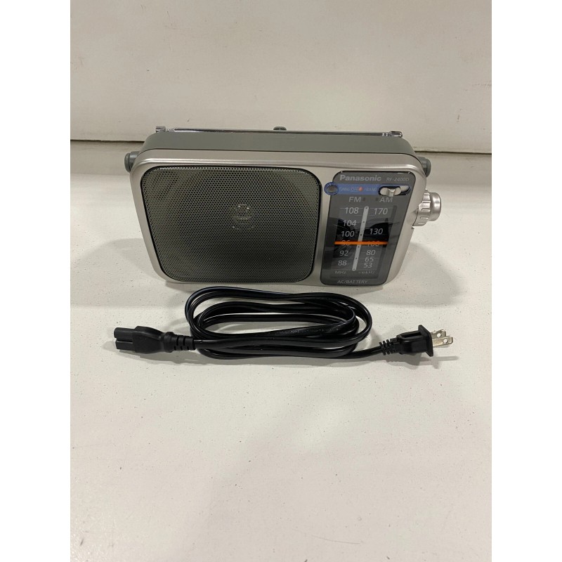 PANASONIC PORTABLE RF-2400D FM-AM 2-BAND RECEIVER (SILVER)
