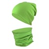 TupTam Unisex Children's Beanie Hat and Tube Scarf Set Plain